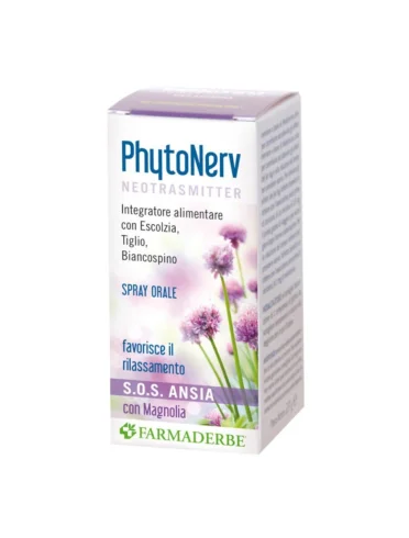 Phytoner sos ansia spray orale integratore 30 ml Phytoner sos ansia spray orale integratore 30 ml