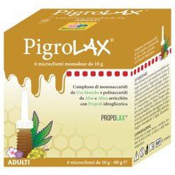 PigroLAX Adulti - Microclismi per Trattamento Stipsi - 6 Pezzi x 10 g