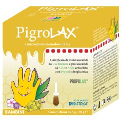 PigroLAX Bambini - Microclismi per Trattamento Stipsi - 6 Pezzi x 5 g
