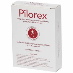Pilorex - Integratore di Fermenti Lattici con Vitamine - 24 Compresse