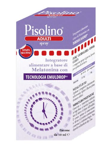 Pisolino spray adulti - integratore con melatonina per favorire il sonno - 10 ml