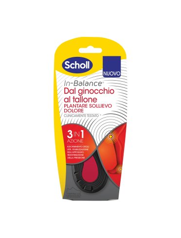 Scholl in-balance everyday plantare sollievo dolore tallone taglia m 1 paio