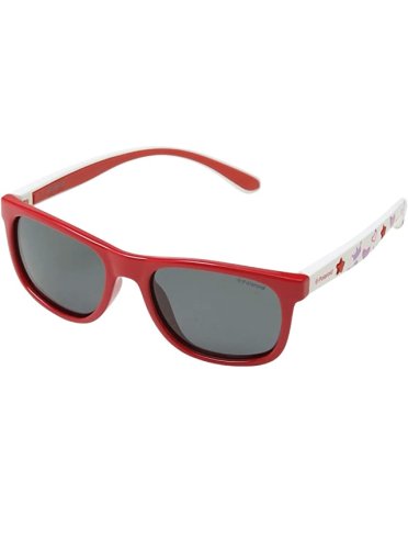 Polaroid occhiali da sole kids rosso e bianco 8012/s mc4
