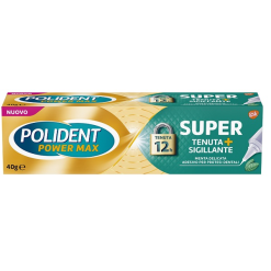 Polident Super Tenuta + Sigillante - Adesivo per Protesi Dentale Gusto Menta Delicata - 40 g