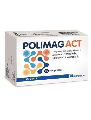 Polimag act - integratore energetico - 30 compresse Polimag act - integratore energetico - 30 compresse