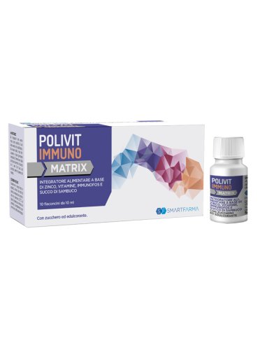 Polivit immuno matrix - integratore per difese immunitarie - 10 flaconcini