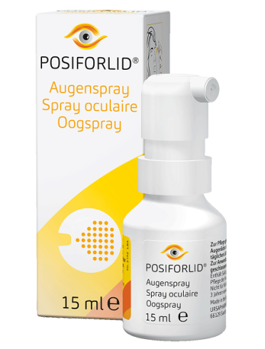 Posiforlid - spray cosmetico a cura delle palpebre irritate e igiene quotidiana - 15 ml