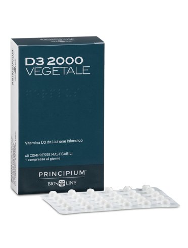 Principium d3 2000 vegetale - integratore di vitamina d - 60 compresse