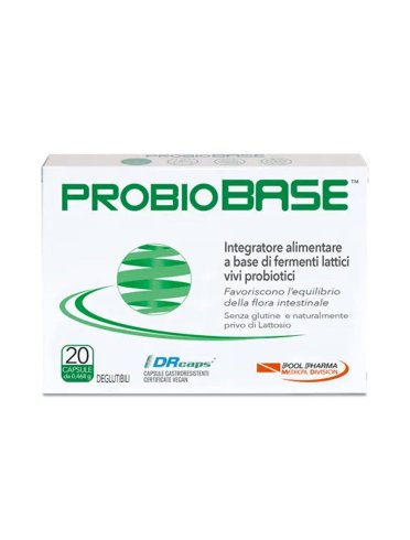 Probiobase - integratore di fermenti lattici probiotici - 20 capsule