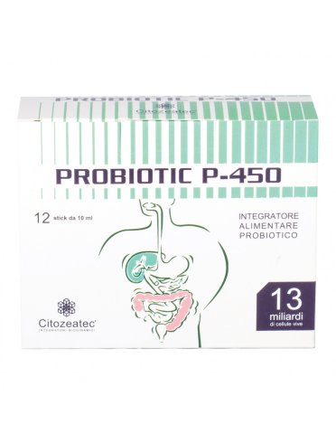 Probiotic p-450 - integratore di probiotici - 12 bustine
