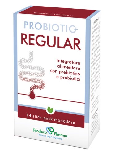 Probiotic+ regular integratore di prebiotici e probiotici 14 stickpack