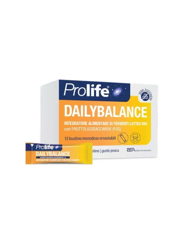 Prolife dailybalance - integratore di fermenti lattici - 12 bustine Prolife dailybalance - integratore di fermenti lattici - 12 bustine