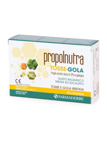 Propolnutra tosse gola integratore vie respiratorie 20 compresse