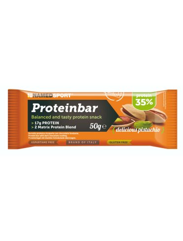 Named sport cruchy proteinbar - barretta proteica - gusto pistacchio