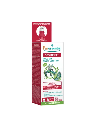 Puressentiel sos insetti roll-on multilenitivo bio 5 ml Puressentiel sos insetti roll-on multilenitivo bio 5 ml