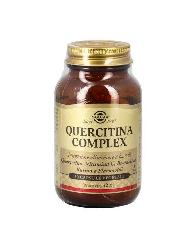 Solgar quercitina complex - integratore sistema immunitario - 50 capsule vegetali