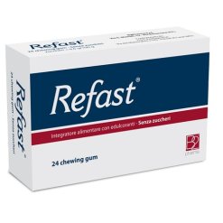 Refast - Integratore Senza Zucchero per Regolarità Intestinale - 24 Chewing Gum