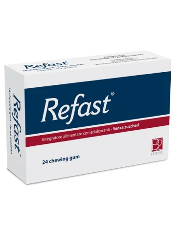 Refast - integratore senza zucchero per regolarità intestinale - 24 chewing gum Refast - integratore senza zucchero per regolarità intestinale - 24 chewing gum