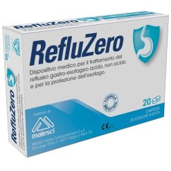 RefluZero - Integratore per Bruciore e Reflusso Gastro-Esofageo - 20 Compresse
