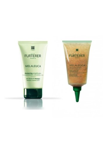 Rene furterer melaleuca cofanetto shampoo forfora grassa 150 ml + gel esfoliante antiforfora 75 ml