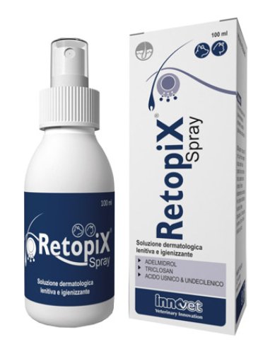 Retopix spray - soluzione cutanea lenitiva e igienizzante per cani e gatti - 100 ml