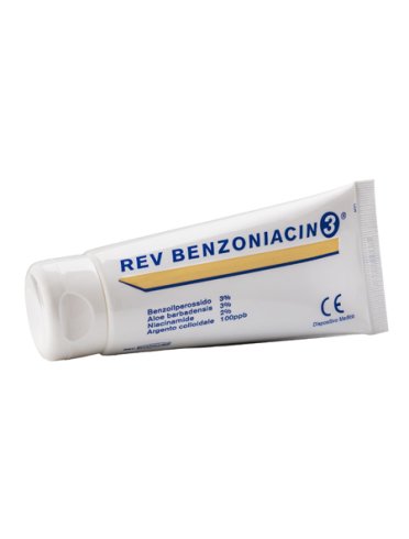 Rev benzoniacin 3 - crema viso per il trattamento dell'acne - 100 ml
