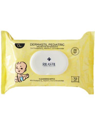 Rilastil dermastil pediatric - salviette detergenti - 72 pezzi