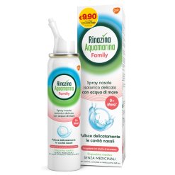 Rinazina Aquamarina Family - Spray Nasale Isotonico - 100 ml