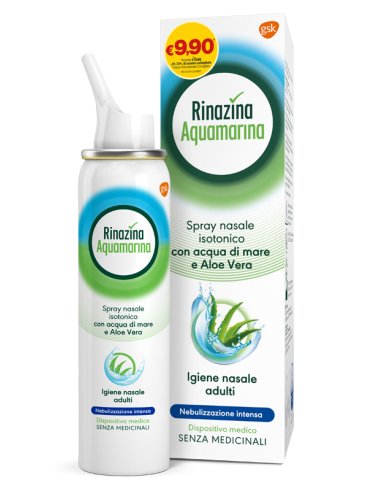 Rinazina aquamarina - soluzione intensa isotonica con aloe vera - 100 ml