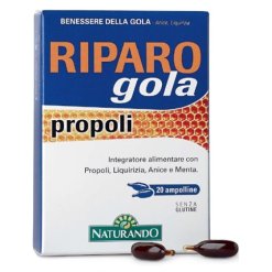 Riparo Gola Propoli - Integratore per la Funzionalità delle Vie Respiratorie - 20 Ampolle