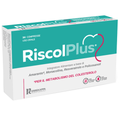 Riscol Plus - Integratore per il Controllo del Colesterolo - 30 Compresse