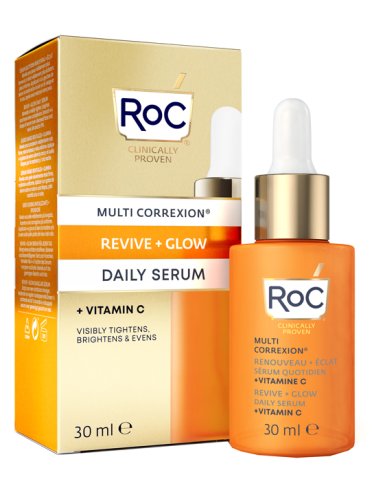 Roc multi correxion revive + glow siero viso illuminante 30 ml