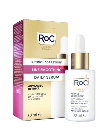 Roc retinol correxion line smoothing siero viso giorno antirughe 30 ml