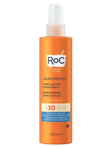 Roc spray solare corpo spf 30 idratante 200 ml Roc spray solare corpo spf 30 idratante 200 ml