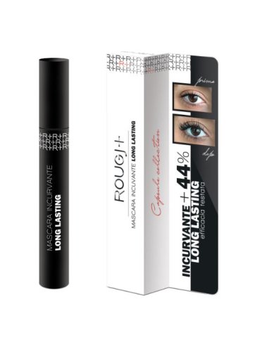 Rougj+ capsule collection long lasting mascara nero incurvante ciglia