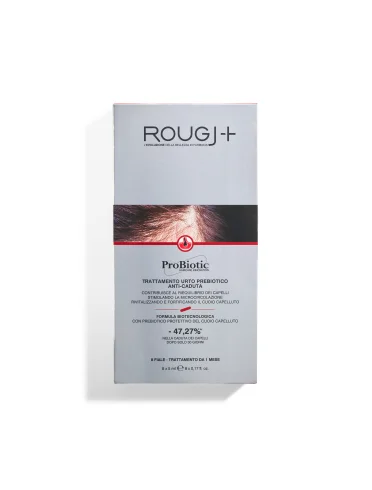 Rougj+ probiotic - trattamento anticaduta capelli - 8 fiale Rougj+ probiotic - trattamento anticaduta capelli - 8 fiale