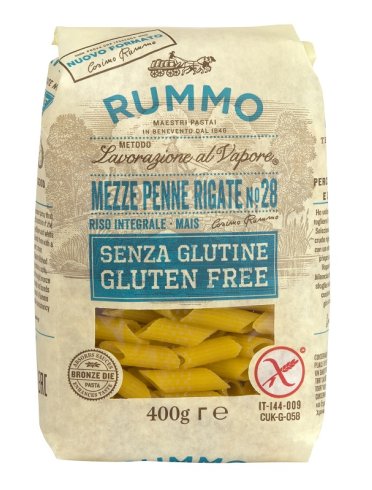 Rummo mezze penne rigate n.28 riso integrale e mais 400 g