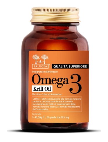 Salugea omega 3 krill oil - integratore per la funzione cardiaca - 60 perle
