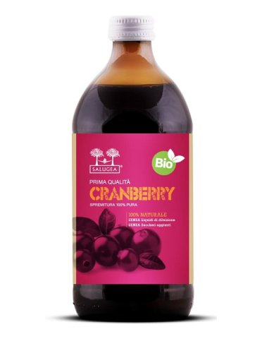 Salugea succo di cranberry bio - integratore per la funzionalità delle vie urinarie - 500 ml