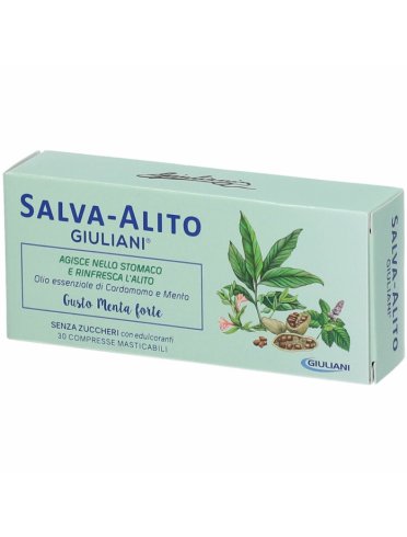 Salva alito giuliani menta forte integratore alitosi 30 compresse