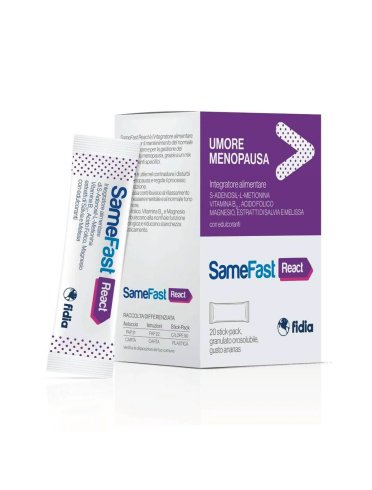 Samefast react - integratore per il tono dell'umore durante la menopausa - 20 bustine