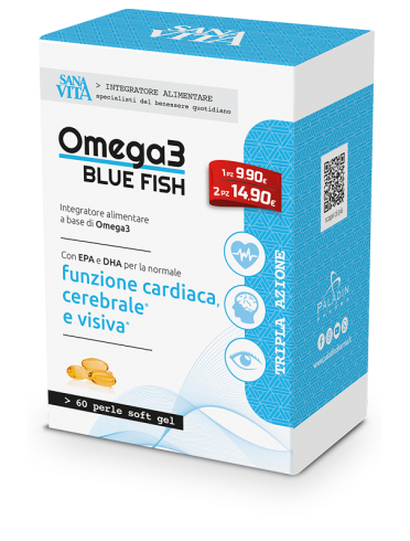 Sanavita blue fish integratore omega 3 60 capsule