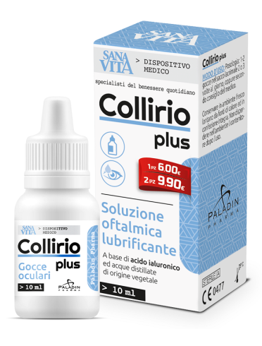 Sanavita collirio plus soluzione oftalmica lubrificante 10 ml
