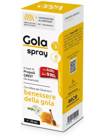 Sanavita gola spray integratore vie respiratorie 30 ml