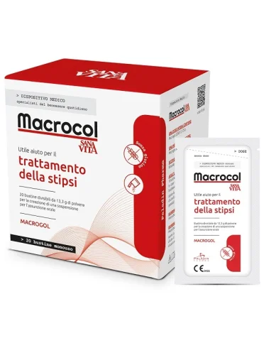 Sanavita macrocol plus trattamento della stipsi 20 bustine Sanavita macrocol plus trattamento della stipsi 20 bustine