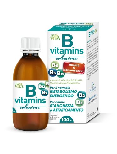 Sanavita b vitamins - integratore per stanchezza e affaticamento - 100 ml