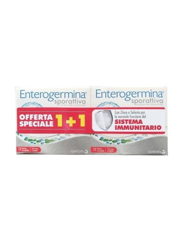Enterogermina sporattiva confezione bipack 12 + 12 bustine orosulubili