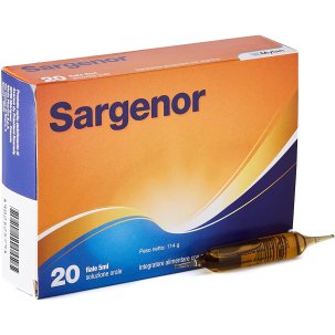 Sargenor - Integratore di Arginina per Stanchezza e Affaticamento - 20 Fiale x 5 ml