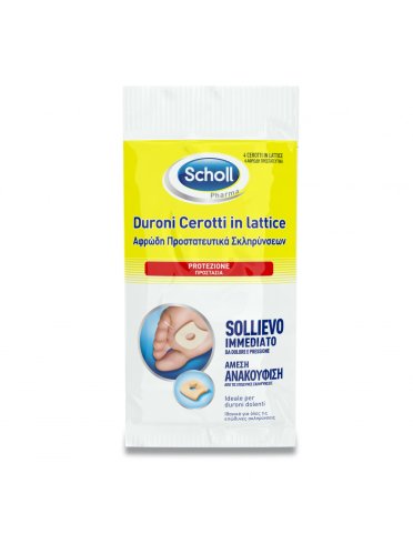 Scholl cerotti in lattice per duroni 4 pezzi