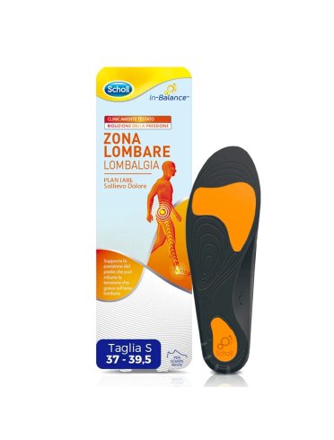 Scholl plantare zona lombare taglia s 2 pezzi